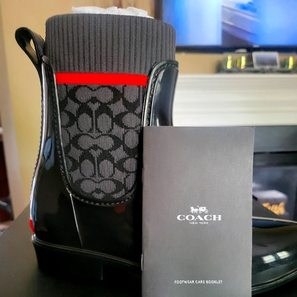 Coach Rain Booties - Picture 1 of 4